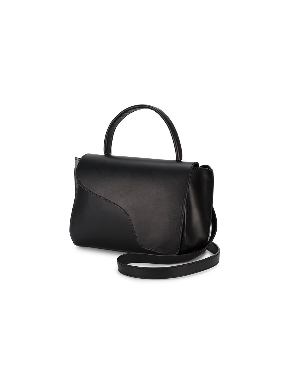 Shop ATP Atelier Black Arezzo shoulder bag with Express Delivery - FARFETCH