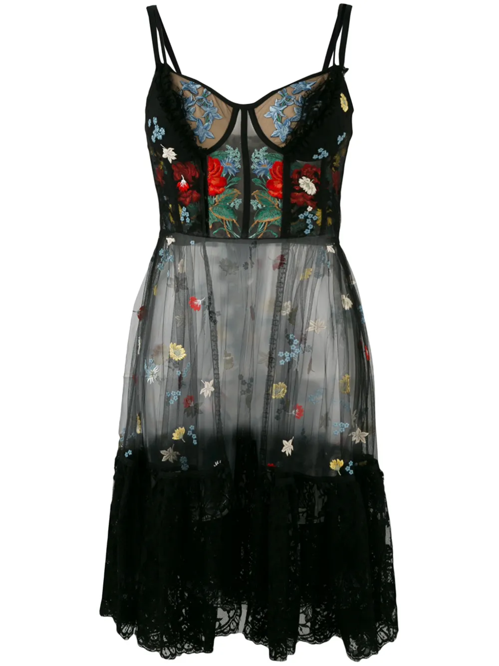 Alexander McQueen embroidered sheet dress | Black | Image 1