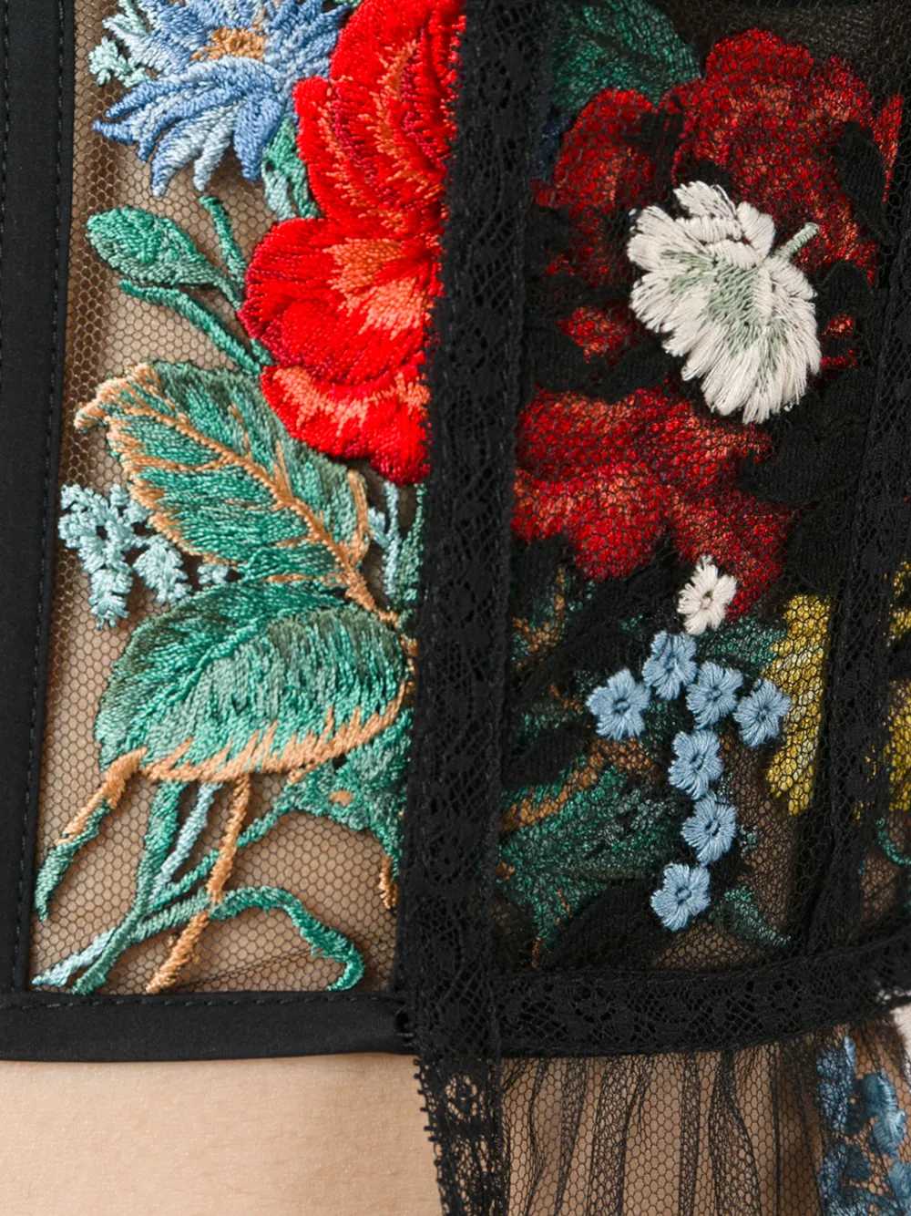 Alexander McQueen embroidered sheet dress Zwart