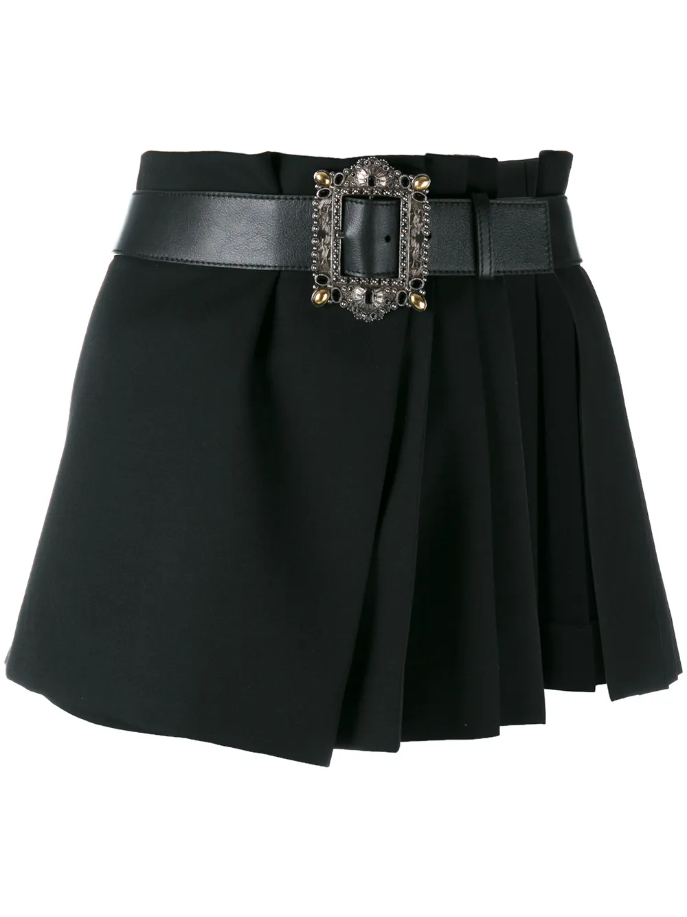 Alexander McQueen pleated wrap mini skirt | Black | Image 1