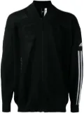 adidas stripe sleeve bomber jacket - Black