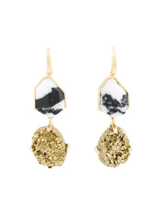 Christopher Kane Stone Drop Earrings Farfetch Christopher Kane Stone Drop Earrings