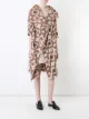 Comme Des Garçons Pre-Owned 刺繍パネル ラップワンピース