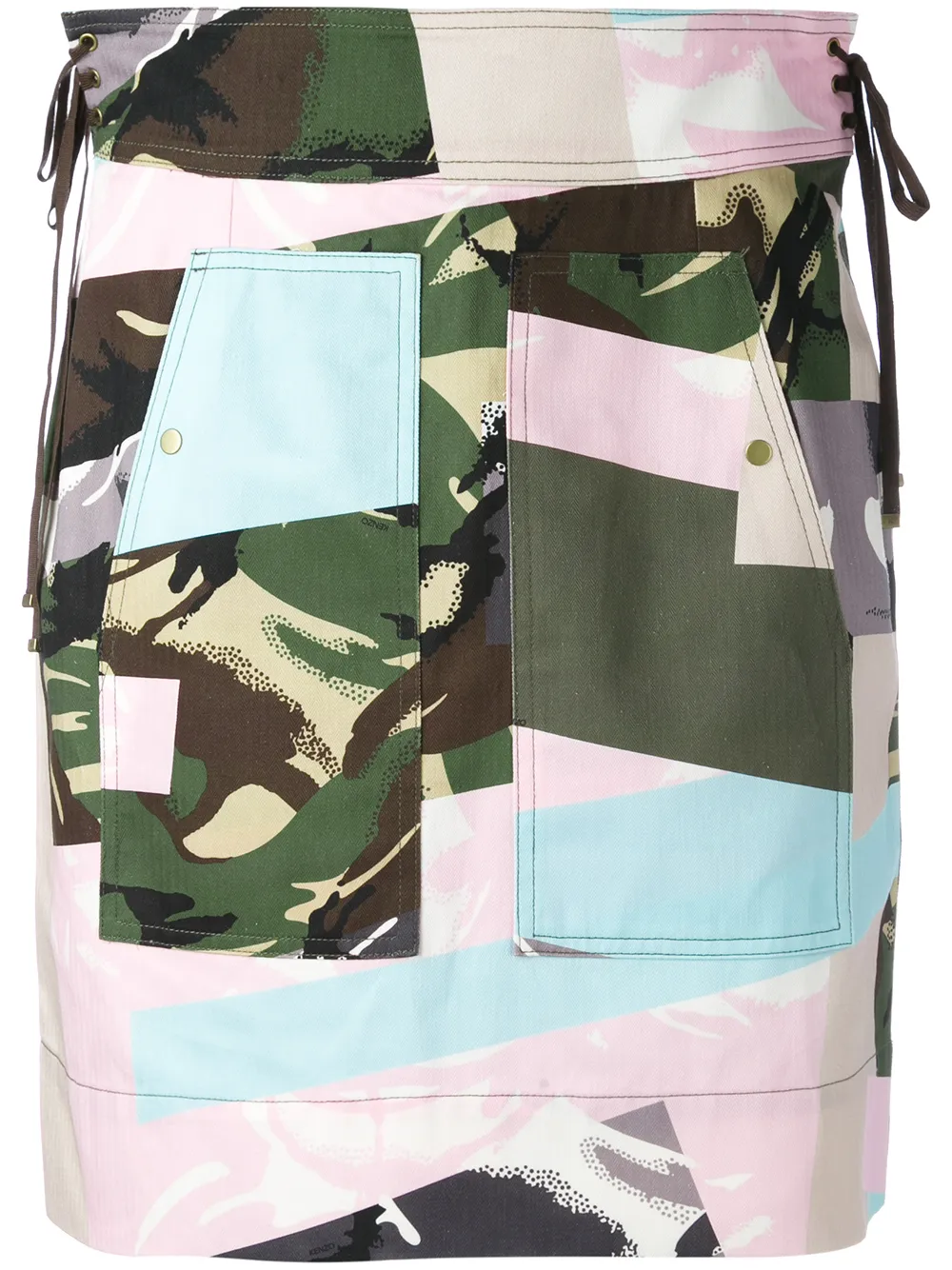 Kenzo Gonna 'Broken Camo' - Multicolore