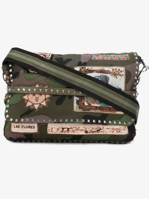 Valentino Garavani Valentino Garavani appliquéd messenger bag