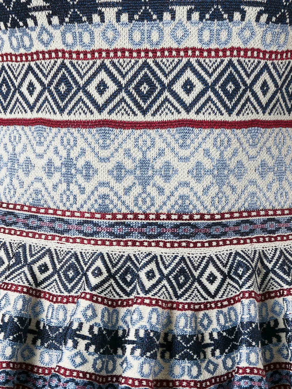 Alexander McQueen jacquard peplum dress Blauw