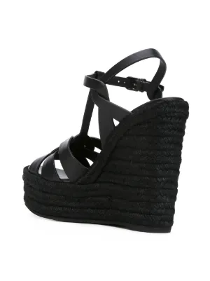saint laurent tribute espadrille wedge