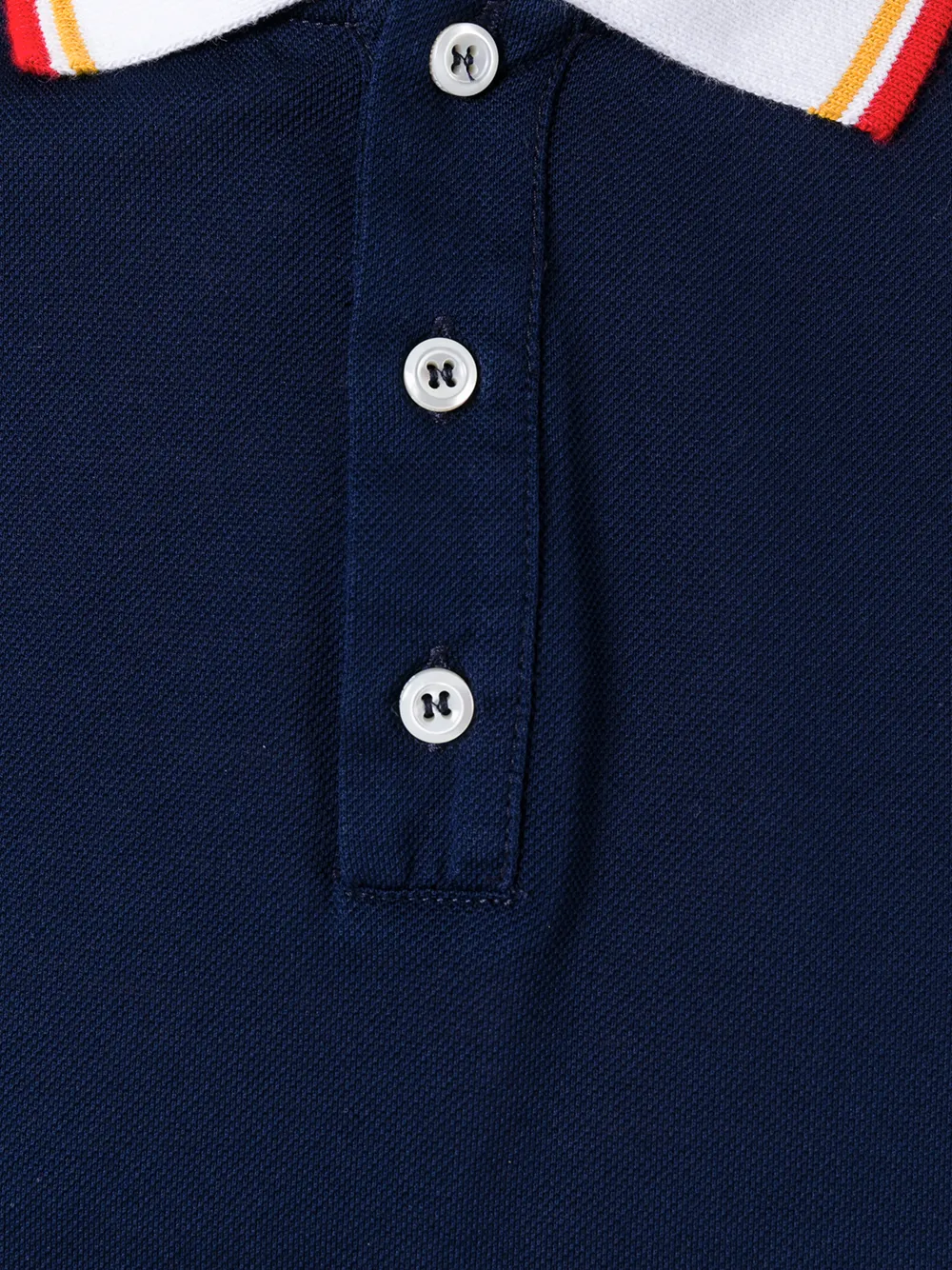 DSQUARED2 contrast collar polo top Blauw