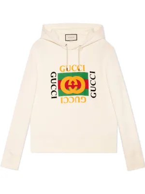 gucci hoodie black and white