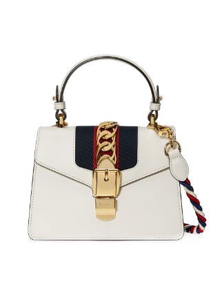 Gucci Sylvie Leather Top Handle Bag - Farfetch