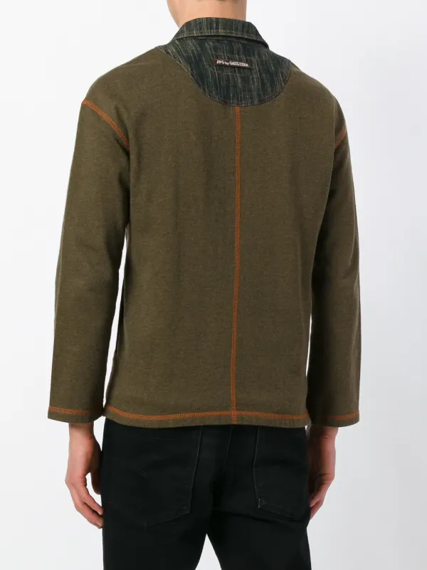 Jean Paul Gaultier Pre-Owned デニムパネル ライダース