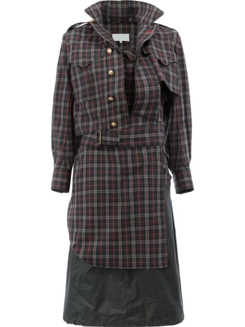 Maison Margiela deconstructed plaid dress Women