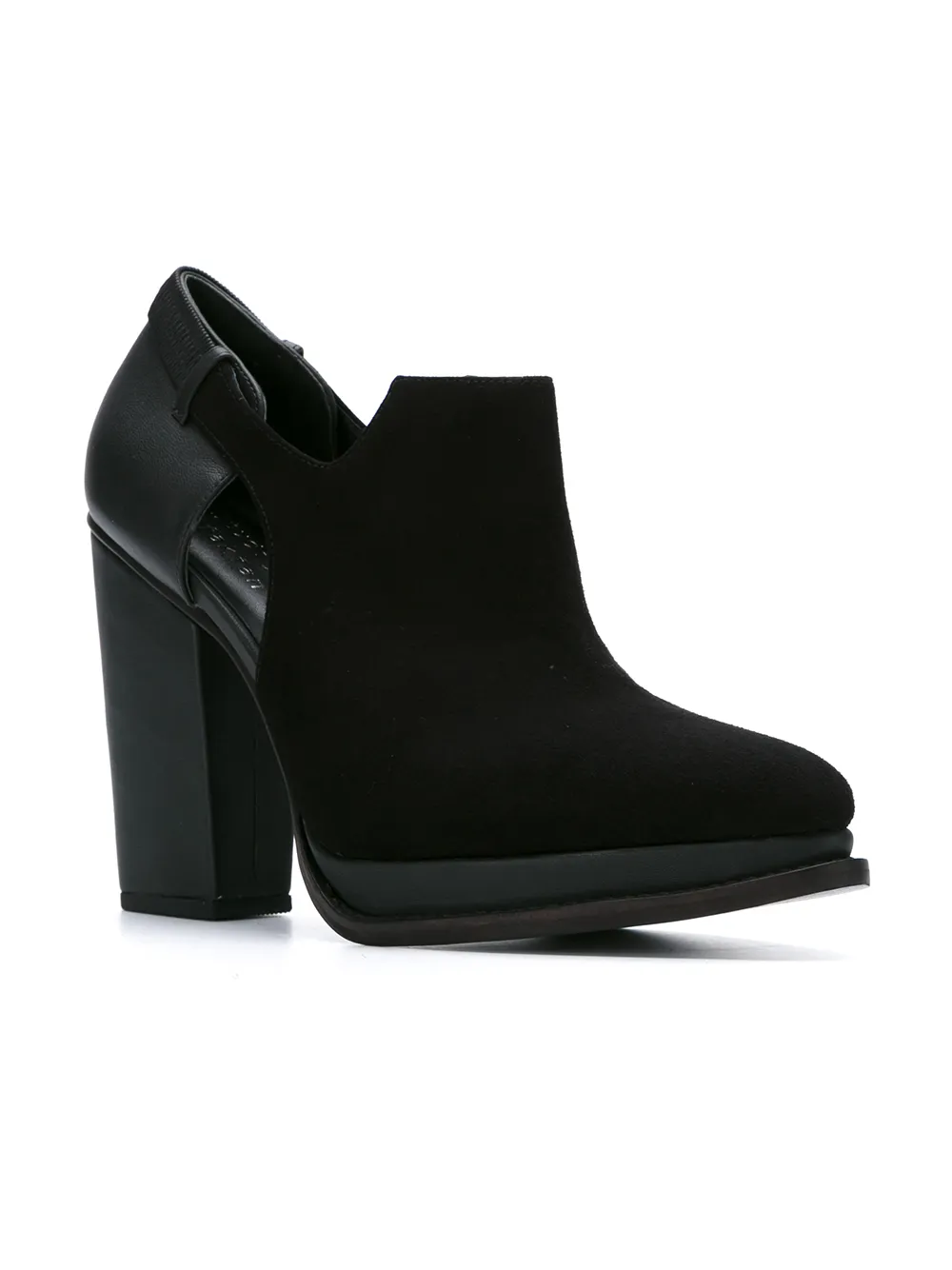 Studio Chofakian suede open boots Black