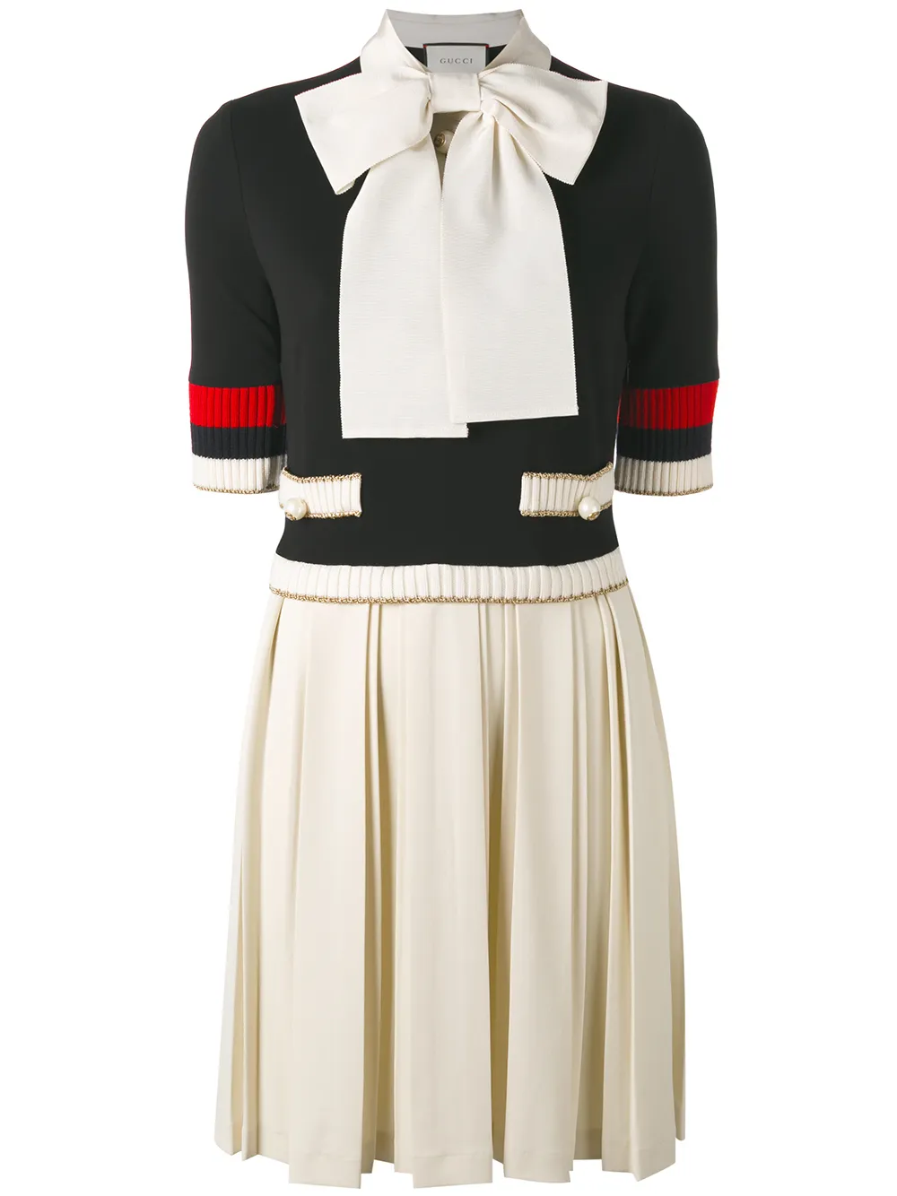 gucci 超大蝴蝶结连衣裙