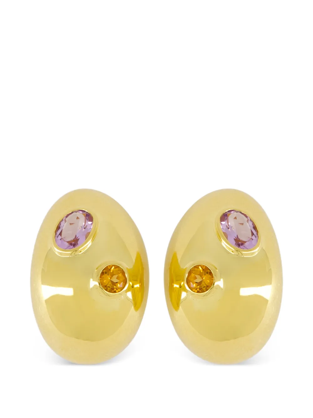 Lizzie Fortunato Jewels mini Arp embellished earrings - Gold