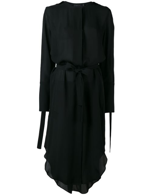 calvin klein belted shirt dress