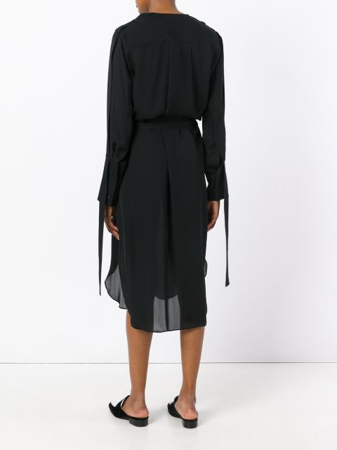 calvin klein belted shirt dress