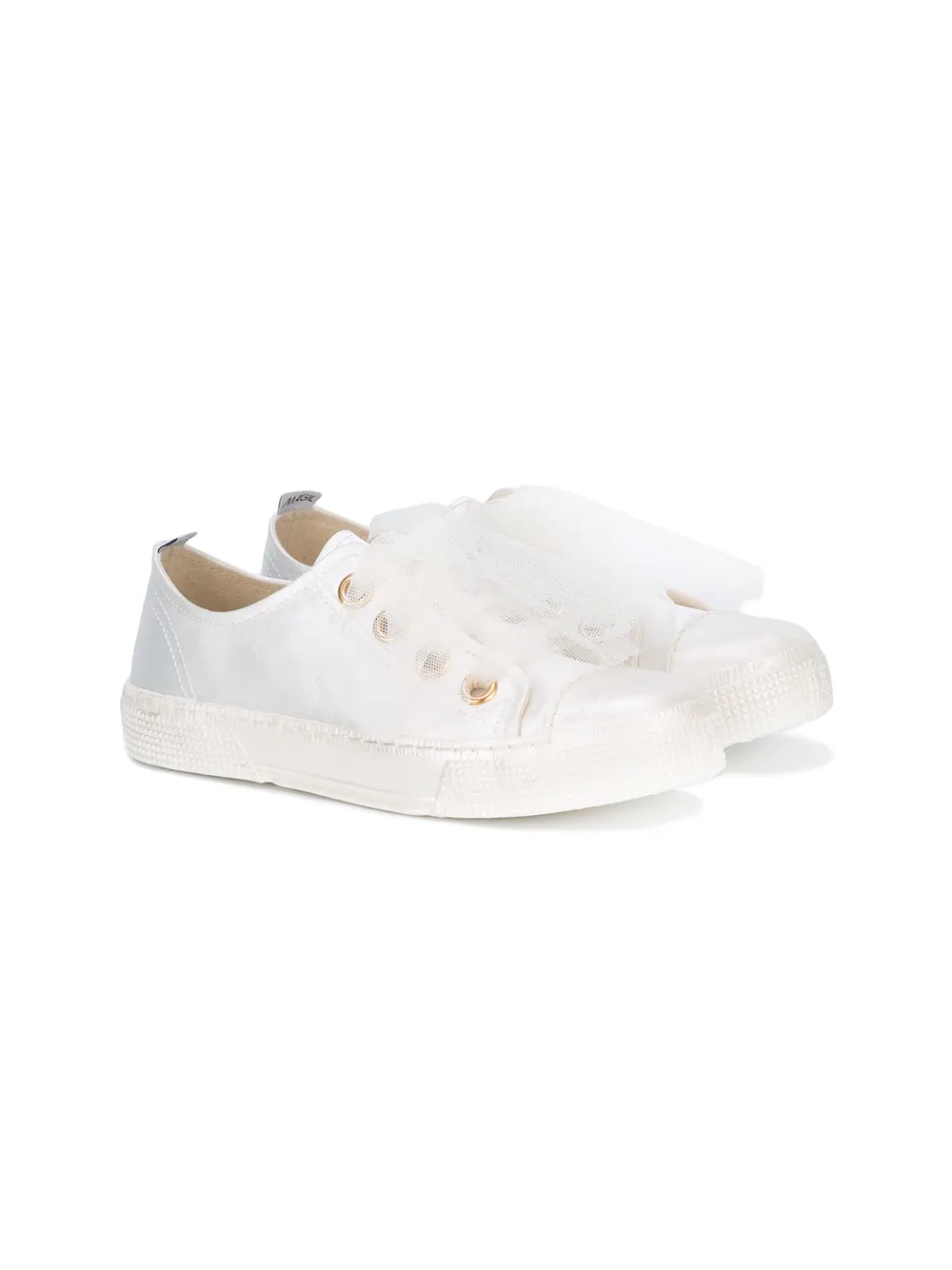 Duca Degli Abruzzi satin sneakers - Bianco