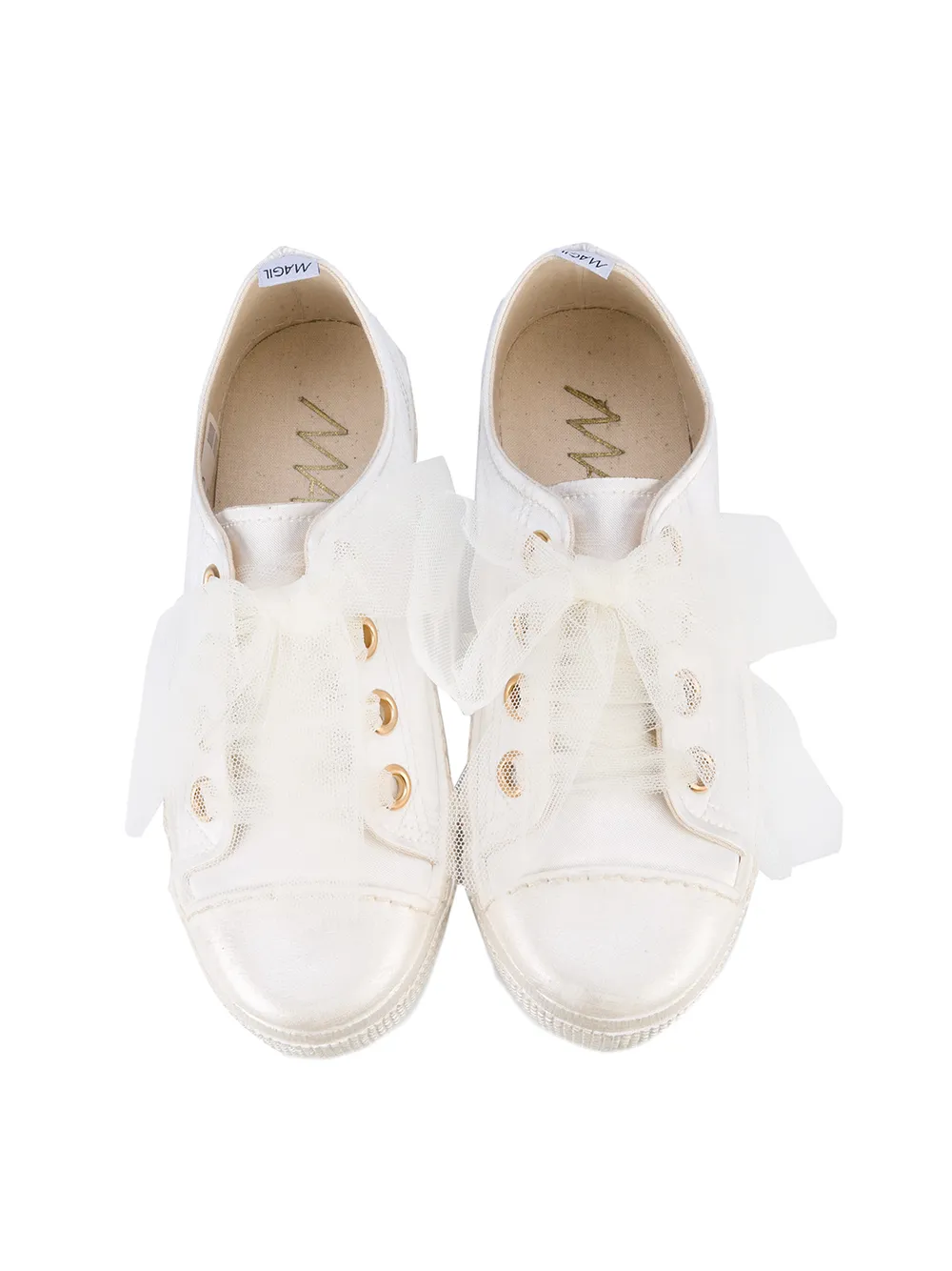  Duca Degli Abruzzi Satin Sneakers - White 