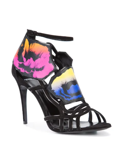 PIERRE HARDY Floral Print Strappy Sandals | ModeSens