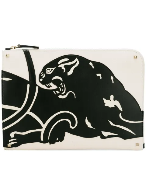 Valentino Garavani Panther clutch bag