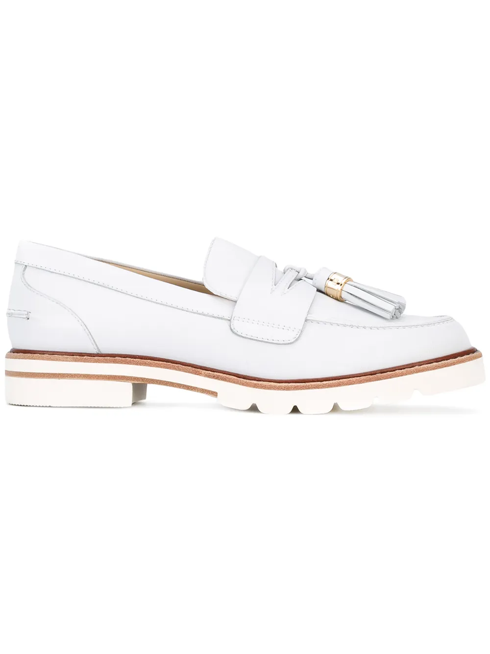 stuart weitzman manila loafer white
