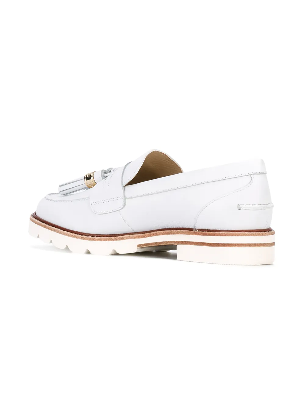 stuart weitzman manila loafer white