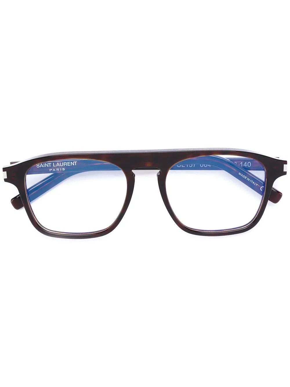 Saint Laurent Eyewear lunettes carrées - Marron Top Merken Winkel