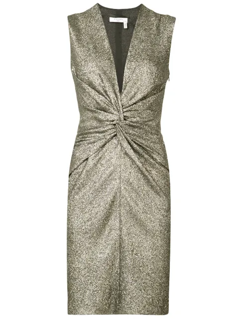 Lanvin Orange Ruched Dress