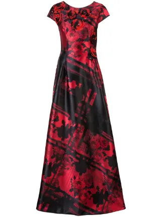 patterned gown