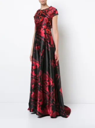 patterned gown