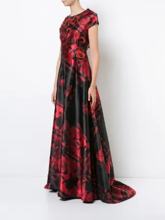 patterned gown