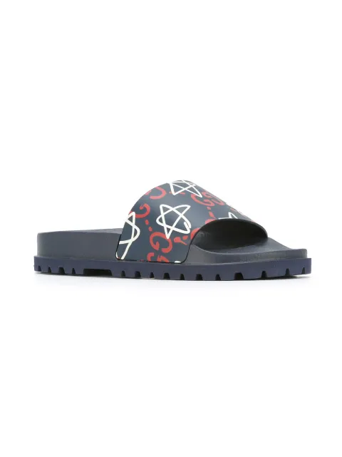 GUCCI GHOST POOL SLIDES