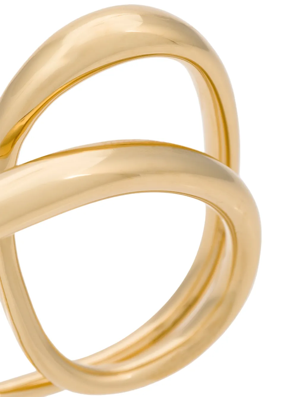 Charlotte Chesnais Heart two-finger gold-plated Ring - Farfetch