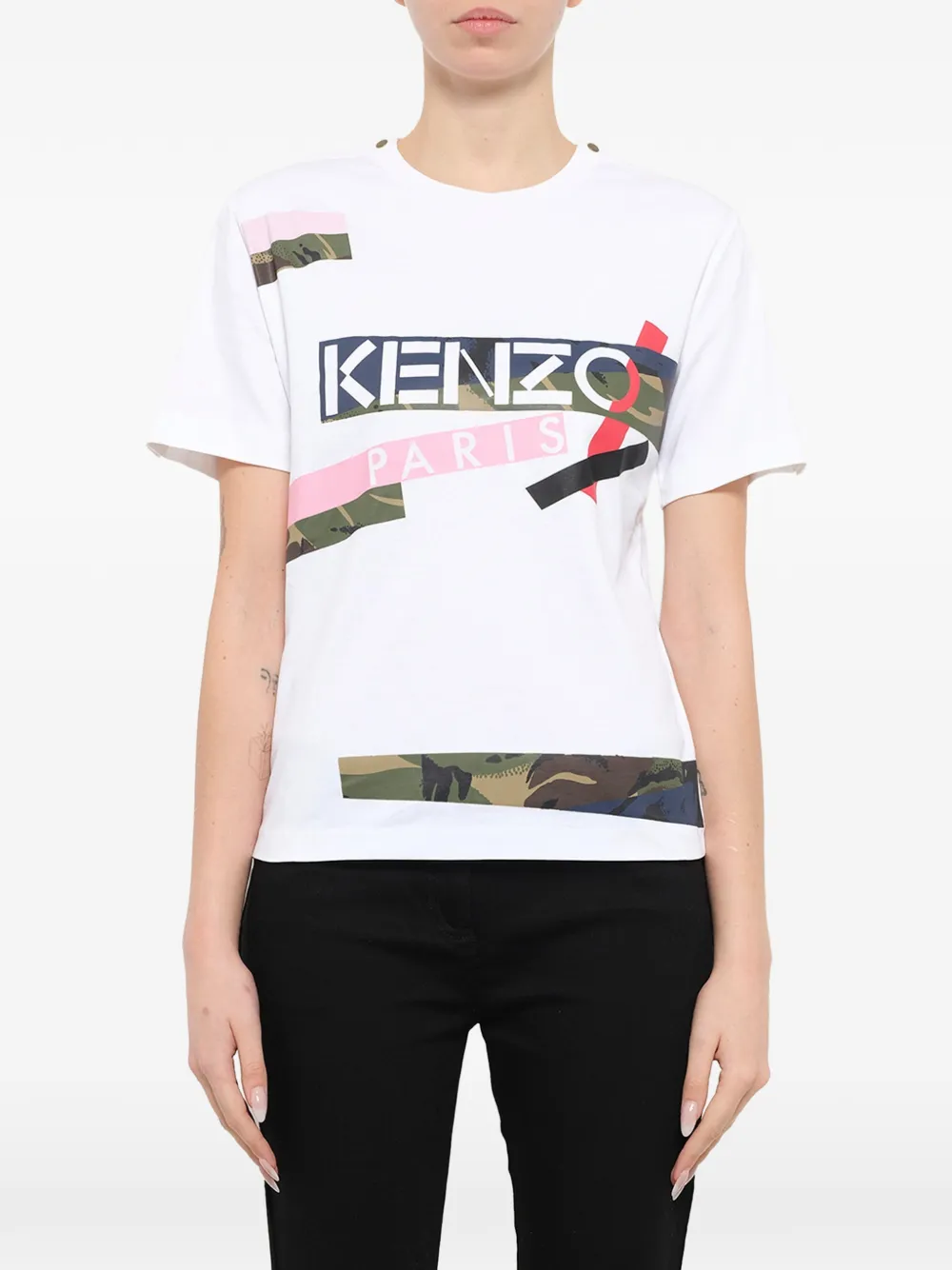 Kenzo patch print T-shirt