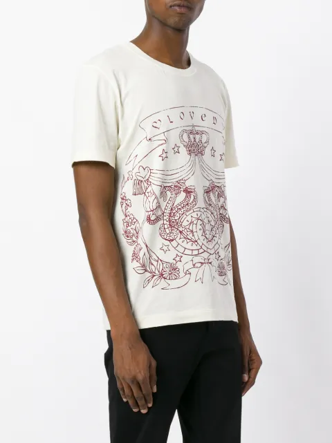 GUCCI Loved crest print t-shirt