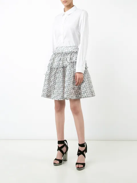 JOURDEN JOURDEN GASHA GATHERED SKIRT - PINK & PURPLE