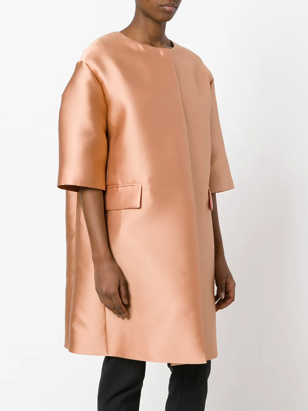 Max Mara Satin Svelto coat Roze