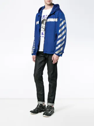 Moncler X Off White Jacke Blau Moncler X Off White Jacke Blau