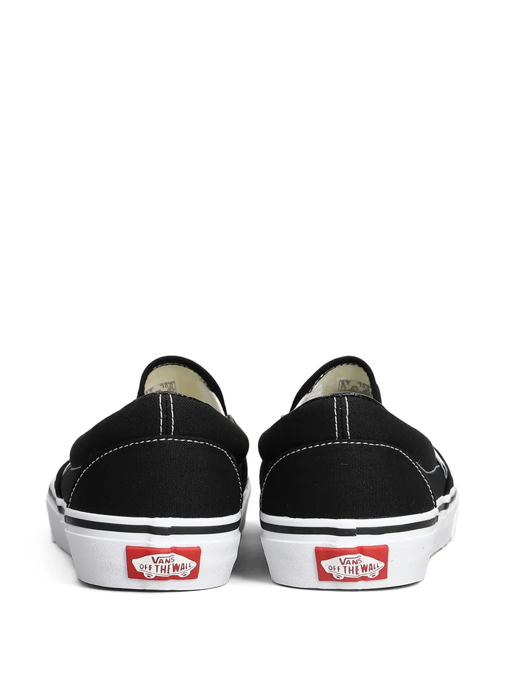 black n white slip on vans