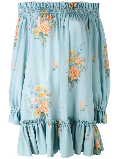 off-the-shoulder smocked dress off-the-shoulder smocked dress