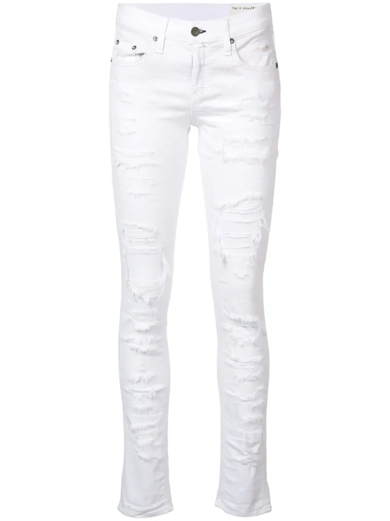 рваные джинсы скинни Brigade Rag & Bone /Jean