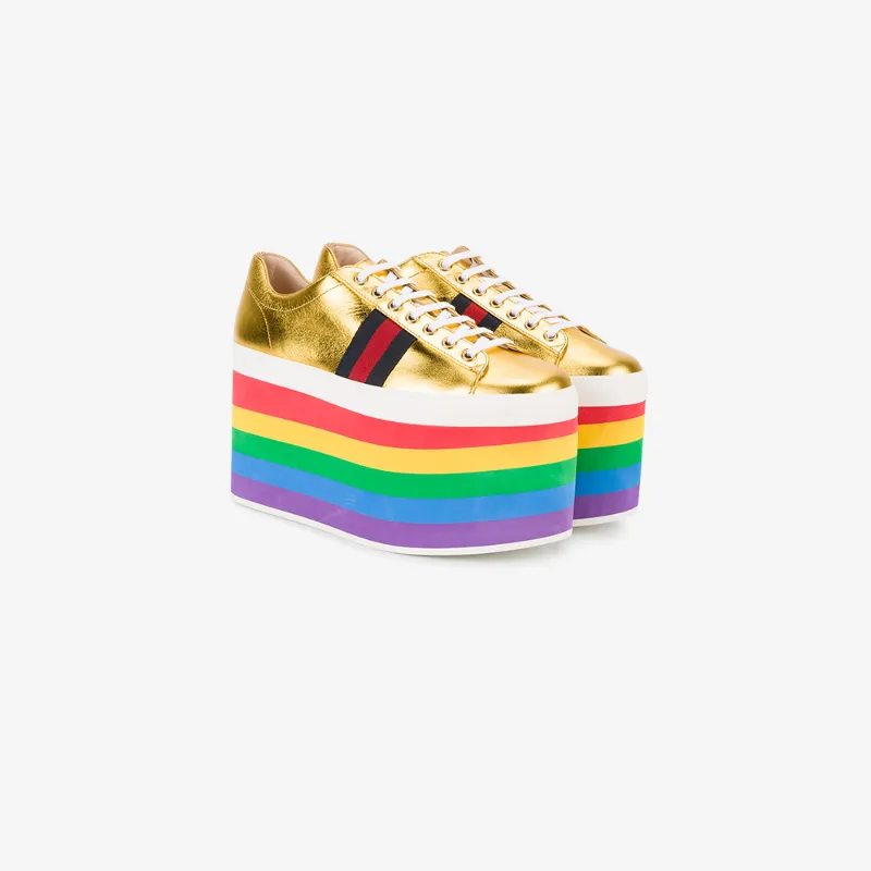 Gucci rainbow platform sneakers Browns