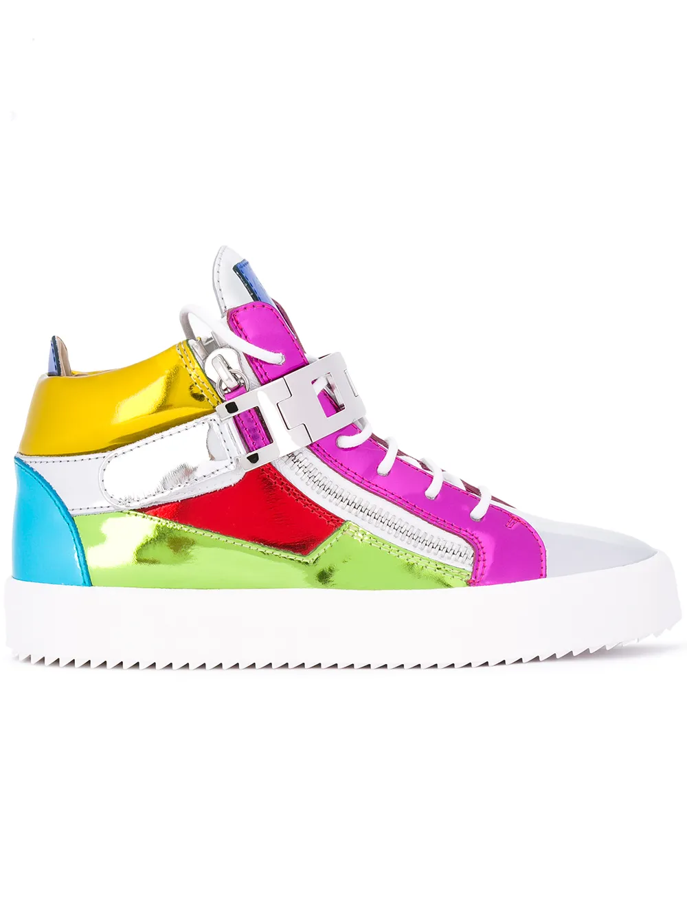 Giuseppe Zanotti Sneakers mit Metallic-Schnalle - Mehrfarbig