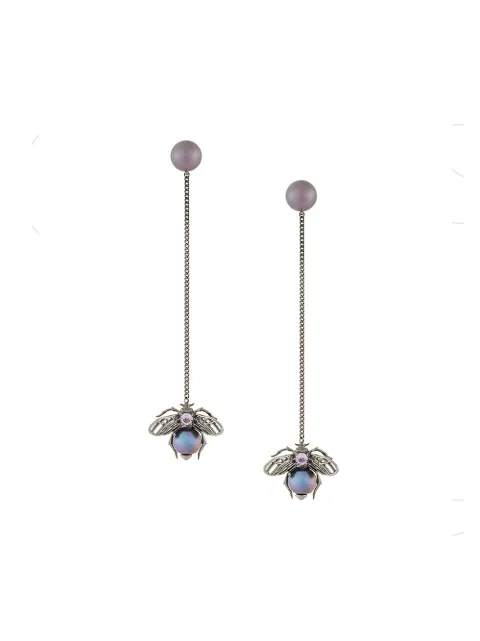 Axenoff Jewellery drop bee earrings