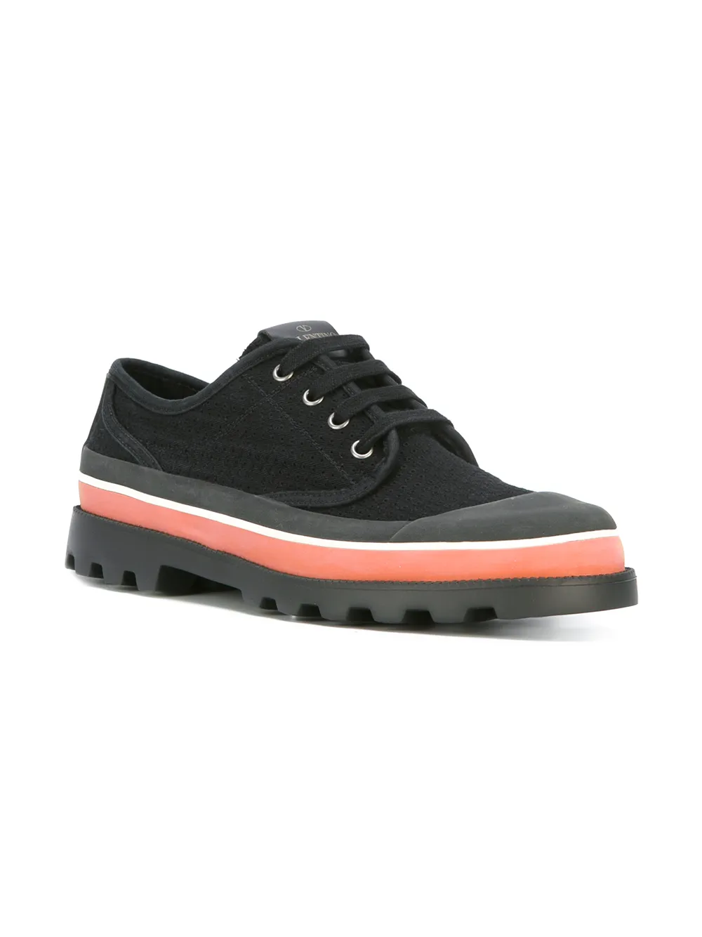 Valentino Garavani Sneakers met geperforeerd canvas 0no