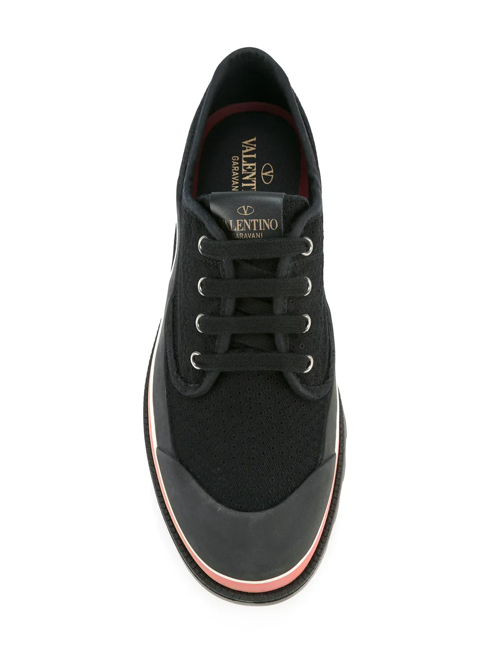 Valentino Garavani Sneakers met geperforeerd canvas 0no