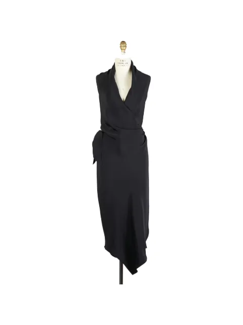 Peter Cohen Victor wrap-style silk midi dress