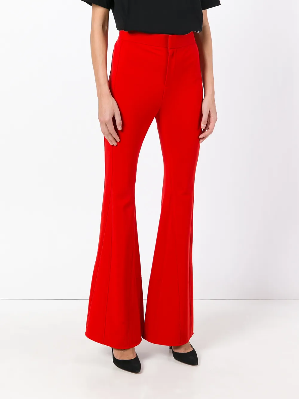Givenchy high waist cropped broek Rood