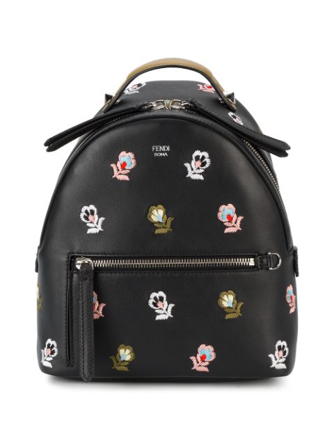 Fendi Mini Floral Embroidered Backpack - Farfetch